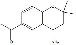 1-(4-AMINO-2,2-DIMETHYL-3,4-DIHYDRO-2H-CHROMEN-6-YL)ETHANONE Struktur