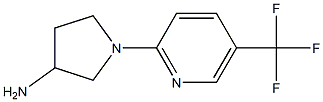 1-[5-(TRIFLUOROMETHYL)PYRIDIN-2-YL]PYRROLIDIN-3-AMINE Struktur