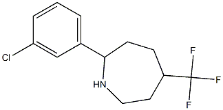 2-(3-CHLOROPHENYL)-5-(TRIFLUOROMETHYL)AZEPANE Struktur