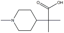 2-METHYL-2-(1-METHYLPIPERIDIN-4-YL)PROPANOIC ACID Struktur