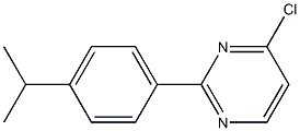 4-CHLORO-2-(4-ISOPROPYLPHENYL)PYRIMIDINE Struktur