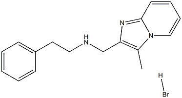 N-[(3-METHYLIMIDAZO[1,2-A]PYRIDIN-2-YL)METHYL]-2-PHENYLETHANAMINE HYDROBROMIDE Struktur