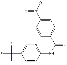 4-nitro-N-[5-(trifluoromethyl)-2-pyridinyl]benzenecarboxamide Struktur