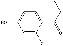 1-(2-chloro-4-hydroxyphenyl)propan-1-one Struktur