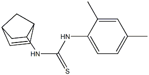 N-bicyclo[2.2.1]hept-5-en-2-yl-N'-(2,4-dimethylphenyl)thiourea Struktur