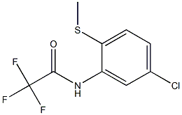 N1-[5-chloro-2-(methylthio)phenyl]-2,2,2-trifluoroacetamide Struktur