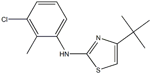 N2-(3-chloro-2-methylphenyl)-4-(tert-butyl)-1,3-thiazol-2-amine Struktur