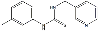 N-(3-methylphenyl)-N'-(3-pyridylmethyl)thiourea Struktur