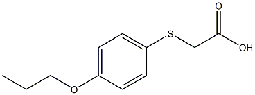 2-[(4-propoxyphenyl)thio]acetic acid Struktur