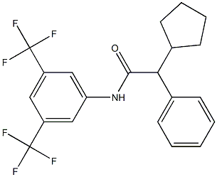 N1-[3,5-di(trifluoromethyl)phenyl]-2-cyclopentyl-2-phenylacetamide Struktur