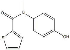 N-(4-hydroxyphenyl)-N-methyl-2-thiophenecarboxamide Struktur