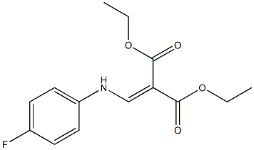 diethyl 2-[(4-fluoroanilino)methylidene]malonate Struktur