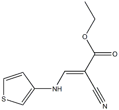 ethyl 2-cyano-3-(3-thienylamino)acrylate Struktur