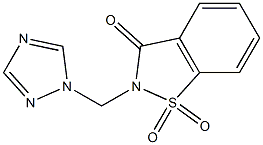 2-(1H-1,2,4-triazol-1-ylmethyl)-1H-1,2-benzisothiazole-1,1,3(2H)-trione Struktur