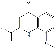 methyl 8-methoxy-4-oxo-1,4-dihydroquinoline-2-carboxylate Struktur