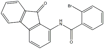 2-bromo-N-(9-oxo-9H-fluoren-1-yl)benzenecarboxamide Struktur