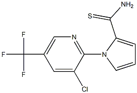 1-[3-chloro-5-(trifluoromethyl)-2-pyridinyl]-1H-pyrrole-2-carbothioamide Struktur