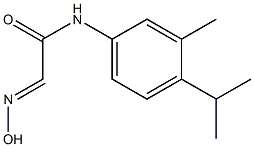 2-(hydroxyimino)-N-(4-isopropyl-3-methylphenyl)acetamide Struktur