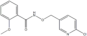 N-[(6-chloro-3-pyridinyl)methoxy]-2-methoxybenzenecarboxamide Struktur