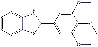 2-(3,4,5-trimethoxyphenyl)-2,3-dihydro-1,3-benzothiazole Struktur