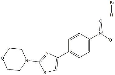 4-[4-(4-nitrophenyl)-1,3-thiazol-2-yl]morpholine hydrobromide Struktur