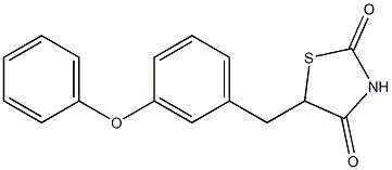 5-(3-phenoxybenzyl)-1,3-thiazolane-2,4-dione Struktur