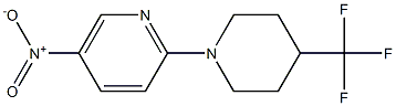 5-Nitro-2-[4-(trifluoromethyl)piperidino]pyridine Struktur