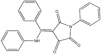 4-[anilino(phenyl)methylidene]-1-phenylpyrrolidine-2,3,5-trione Struktur