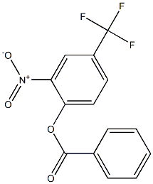 2-nitro-4-(trifluoromethyl)phenyl benzoate Struktur