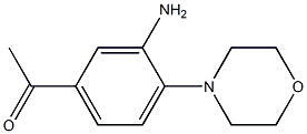 1-(3-amino-4-morpholinophenyl)ethan-1-one Struktur