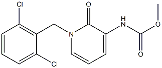 methyl N-[1-(2,6-dichlorobenzyl)-2-oxo-1,2-dihydro-3-pyridinyl]carbamate Struktur