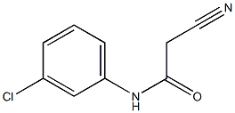 N1-(3-chlorophenyl)-2-cyanoacetamide Struktur