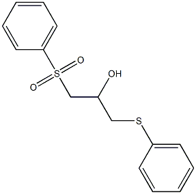 1-(phenylsulfanyl)-3-(phenylsulfonyl)-2-propanol Struktur