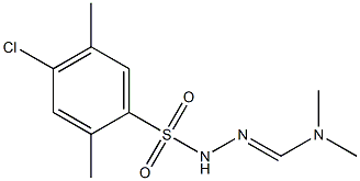 N'-[(4-chloro-2,5-dimethylphenyl)sulfonyl]-N,N-dimethylhydrazonoformamide Struktur