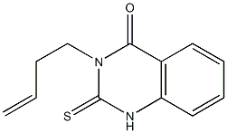 3-but-3-enyl-2-thioxo-1,2,3,4-tetrahydroquinazolin-4-one Struktur