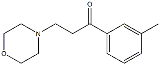 1-(3-methylphenyl)-3-morpholinopropan-1-one Struktur