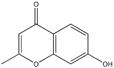 7-hydroxy-2-methyl-4H-chromen-4-one Struktur