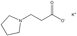 potassium 3-pyrrolidin-1-ylpropanoate Struktur