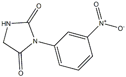 3-(3-nitrophenyl)imidazolidine-2,4-dione Struktur