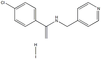 N-[1-(4-chlorophenyl)vinyl]-N-(4-pyridylmethyl)amine hydroiodide Struktur