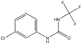 N-(3-chlorophenyl)-N'-trifluoromethylurea Struktur