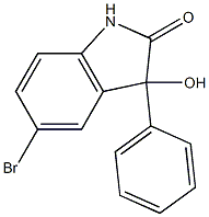 5-bromo-3-hydroxy-3-phenyl-1,3-dihydro-2H-indol-2-one Struktur