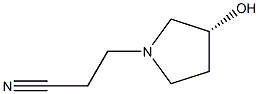 (R)-3-(3-hydroxypyrrolidin-1-yl)propanenitrile Struktur