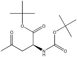 (S)-tert-butyl 2-(tert-butoxycarbonylamino)-4-oxopentanoate Struktur