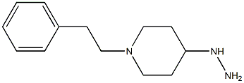 1-(1-phenethylpiperidin-4-yl)hydrazine Struktur