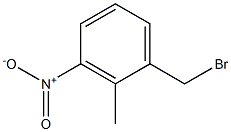 1-(bromomethyl)-2-methyl-3-nitrobenzene Struktur