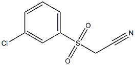 2-(3-chlorophenylsulfonyl)acetonitrile Struktur