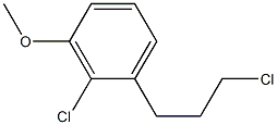 2-chloro-1-(3-chloropropyl)-3-methoxybenzene Struktur