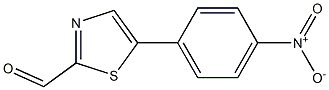 5-(4-nitrophenyl)thiazole-2-carbaldehyde Struktur