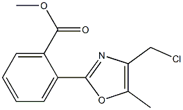 METHYL 2-(4-(CHLOROMETHYL)-5-METHYLOXAZOL-2-YL)BENZOATE Struktur